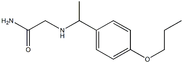 2-{[1-(4-propoxyphenyl)ethyl]amino}acetamide 结构式