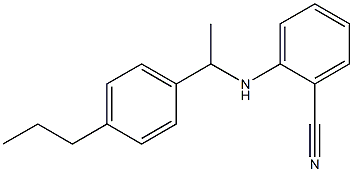 2-{[1-(4-propylphenyl)ethyl]amino}benzonitrile 结构式