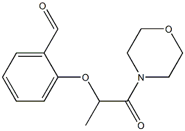 2-{[1-(morpholin-4-yl)-1-oxopropan-2-yl]oxy}benzaldehyde 结构式