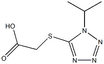 2-{[1-(propan-2-yl)-1H-1,2,3,4-tetrazol-5-yl]sulfanyl}acetic acid 结构式