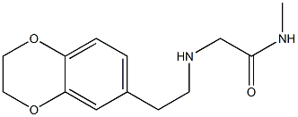 2-{[2-(2,3-dihydro-1,4-benzodioxin-6-yl)ethyl]amino}-N-methylacetamide 结构式