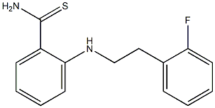 2-{[2-(2-fluorophenyl)ethyl]amino}benzene-1-carbothioamide 结构式