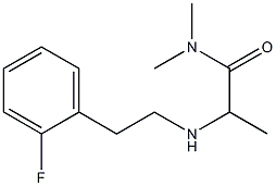 2-{[2-(2-fluorophenyl)ethyl]amino}-N,N-dimethylpropanamide 结构式