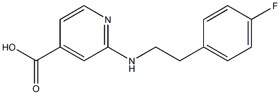 2-{[2-(4-fluorophenyl)ethyl]amino}pyridine-4-carboxylic acid 结构式