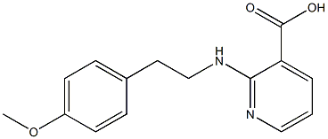 2-{[2-(4-methoxyphenyl)ethyl]amino}pyridine-3-carboxylic acid 结构式