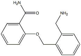 2-{[2-(aminomethyl)phenyl]methoxy}benzamide 结构式