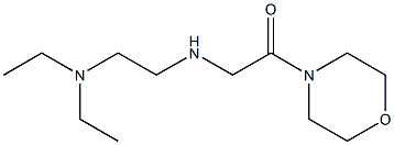 2-{[2-(diethylamino)ethyl]amino}-1-(morpholin-4-yl)ethan-1-one 结构式