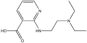 2-{[2-(diethylamino)ethyl]amino}pyridine-3-carboxylic acid 结构式