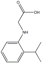 2-{[2-(propan-2-yl)phenyl]amino}acetic acid 结构式