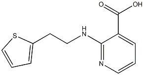 2-{[2-(thiophen-2-yl)ethyl]amino}pyridine-3-carboxylic acid 结构式