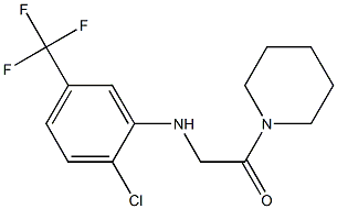 2-{[2-chloro-5-(trifluoromethyl)phenyl]amino}-1-(piperidin-1-yl)ethan-1-one 结构式