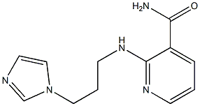 2-{[3-(1H-imidazol-1-yl)propyl]amino}pyridine-3-carboxamide 结构式