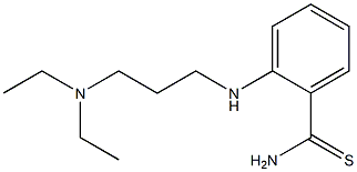 2-{[3-(diethylamino)propyl]amino}benzene-1-carbothioamide 结构式