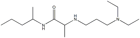 2-{[3-(diethylamino)propyl]amino}-N-(pentan-2-yl)propanamide 结构式