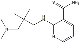2-{[3-(dimethylamino)-2,2-dimethylpropyl]amino}pyridine-3-carbothioamide 结构式