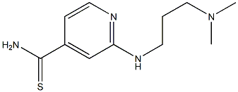 2-{[3-(dimethylamino)propyl]amino}pyridine-4-carbothioamide 结构式