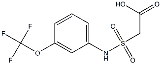 2-{[3-(trifluoromethoxy)phenyl]sulfamoyl}acetic acid 结构式