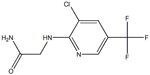 2-{[3-chloro-5-(trifluoromethyl)pyridin-2-yl]amino}acetamide 结构式