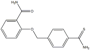 2-{[4-(aminocarbonothioyl)benzyl]oxy}benzamide 结构式