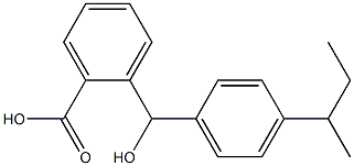 2-{[4-(butan-2-yl)phenyl](hydroxy)methyl}benzoic acid 结构式