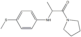 2-{[4-(methylsulfanyl)phenyl]amino}-1-(pyrrolidin-1-yl)propan-1-one 结构式