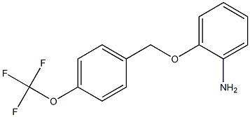 2-{[4-(trifluoromethoxy)phenyl]methoxy}aniline 结构式