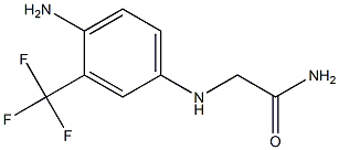 2-{[4-amino-3-(trifluoromethyl)phenyl]amino}acetamide 结构式