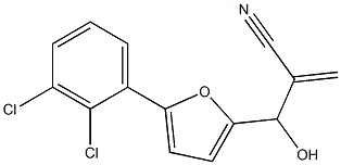 2-{[5-(2,3-dichlorophenyl)furan-2-yl](hydroxy)methyl}prop-2-enenitrile 结构式