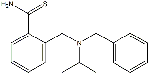 2-{[benzyl(propan-2-yl)amino]methyl}benzene-1-carbothioamide 结构式