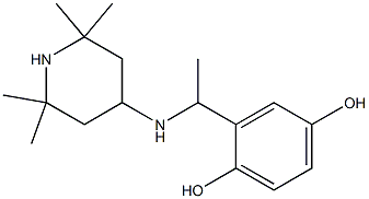 2-{1-[(2,2,6,6-tetramethylpiperidin-4-yl)amino]ethyl}benzene-1,4-diol 结构式