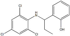 2-{1-[(2,4,6-trichlorophenyl)amino]propyl}phenol 结构式