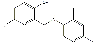 2-{1-[(2,4-dimethylphenyl)amino]ethyl}benzene-1,4-diol 结构式