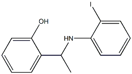 2-{1-[(2-iodophenyl)amino]ethyl}phenol 结构式
