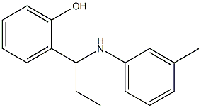2-{1-[(3-methylphenyl)amino]propyl}phenol 结构式