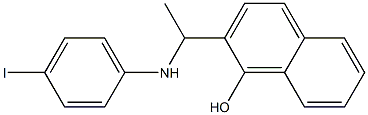 2-{1-[(4-iodophenyl)amino]ethyl}naphthalen-1-ol 结构式