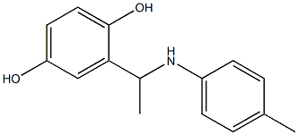 2-{1-[(4-methylphenyl)amino]ethyl}benzene-1,4-diol 结构式