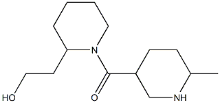 2-{1-[(6-methylpiperidin-3-yl)carbonyl]piperidin-2-yl}ethanol 结构式