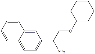 2-{1-amino-2-[(2-methylcyclohexyl)oxy]ethyl}naphthalene 结构式