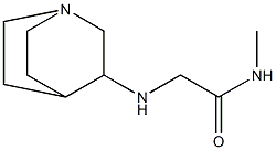 2-{1-azabicyclo[2.2.2]octan-3-ylamino}-N-methylacetamide 结构式