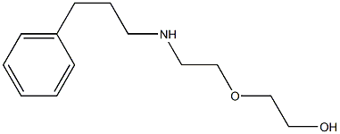 2-{2-[(3-phenylpropyl)amino]ethoxy}ethan-1-ol 结构式