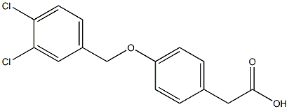 2-{4-[(3,4-dichlorophenyl)methoxy]phenyl}acetic acid 结构式