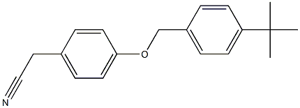 2-{4-[(4-tert-butylphenyl)methoxy]phenyl}acetonitrile 结构式