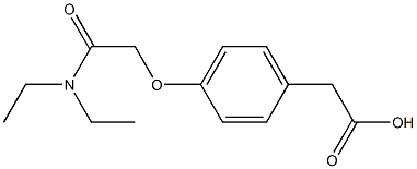 2-{4-[(diethylcarbamoyl)methoxy]phenyl}acetic acid 结构式