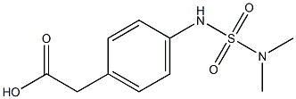 2-{4-[(dimethylsulfamoyl)amino]phenyl}acetic acid 结构式