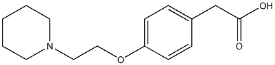 2-{4-[2-(piperidin-1-yl)ethoxy]phenyl}acetic acid 结构式