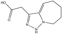 2-{5H,6H,7H,8H,9H-[1,2,4]triazolo[3,4-a]azepin-3-yl}acetic acid 结构式