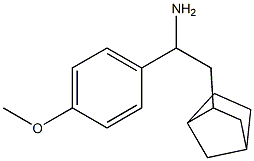 2-{bicyclo[2.2.1]heptan-2-yl}-1-(4-methoxyphenyl)ethan-1-amine 结构式