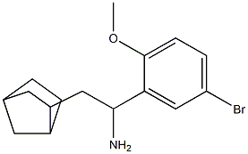2-{bicyclo[2.2.1]heptan-2-yl}-1-(5-bromo-2-methoxyphenyl)ethan-1-amine 结构式