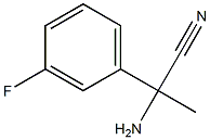 2-amino-2-(3-fluorophenyl)propanenitrile 结构式