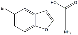 2-amino-2-(5-bromo-1-benzofuran-2-yl)propanoic acid 结构式